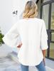 Autumn/Winter 2025 European & American Ruffle Edge Petal Sleeve Loose V-Neck Chiffon Top