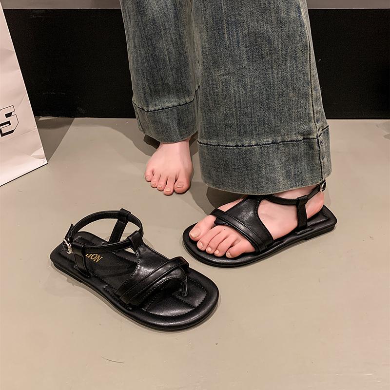 Fashion Flats Women Sandals Summer Fashion Clip Toe Shoes Walking Cozy Casual Woman Slippers 2025 Trend Brand Designer Zapatos De Mujer