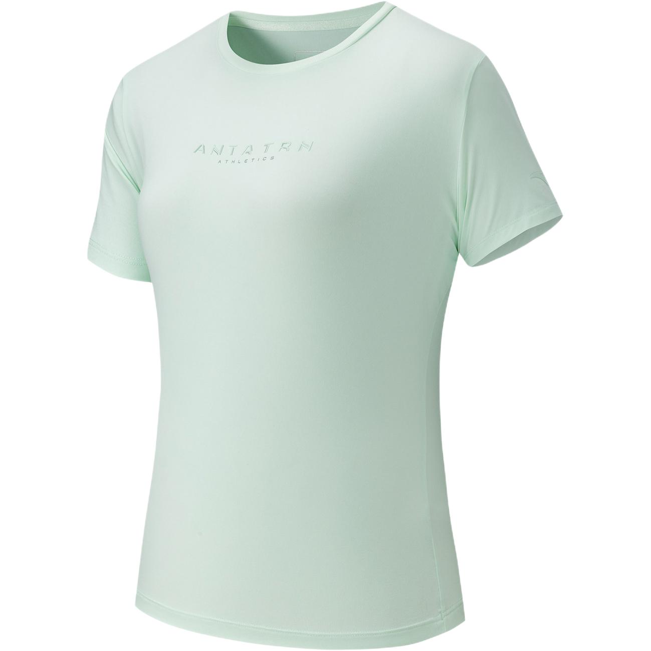 Anta Training Series Letter Casual Breathable Versatile Short Sleeve T-Shirt Women tops 162627119-2 XS