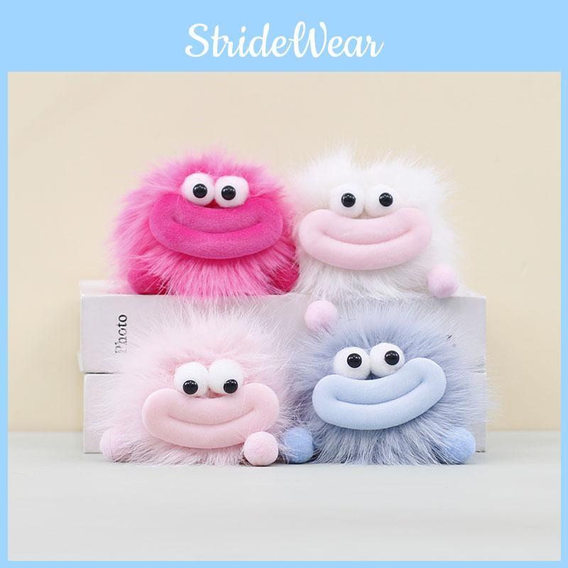 Stuffed Plush Animal Keychain With Big Mouth Design For Bag Ornament Bag