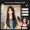 Korean Style Women's Long Layered Straight Wig - Gentle, Sweet, Face-Shaping Middle Part