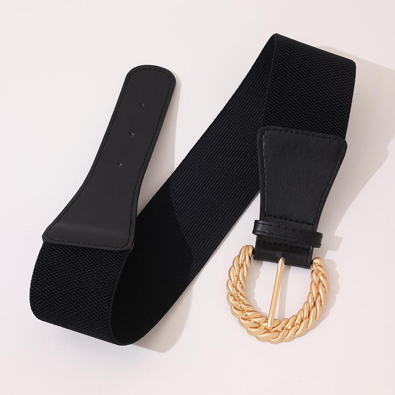 Simple and Versatile Waist Seal Fashion Elastic Elastic Large Size Waist Belt E-commerce Women's Waist Seal