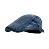 Retro Washed Denim Beret Women's Men's Fashionable Casual Artist Hat Versatile New Forward Cap for All Seasons