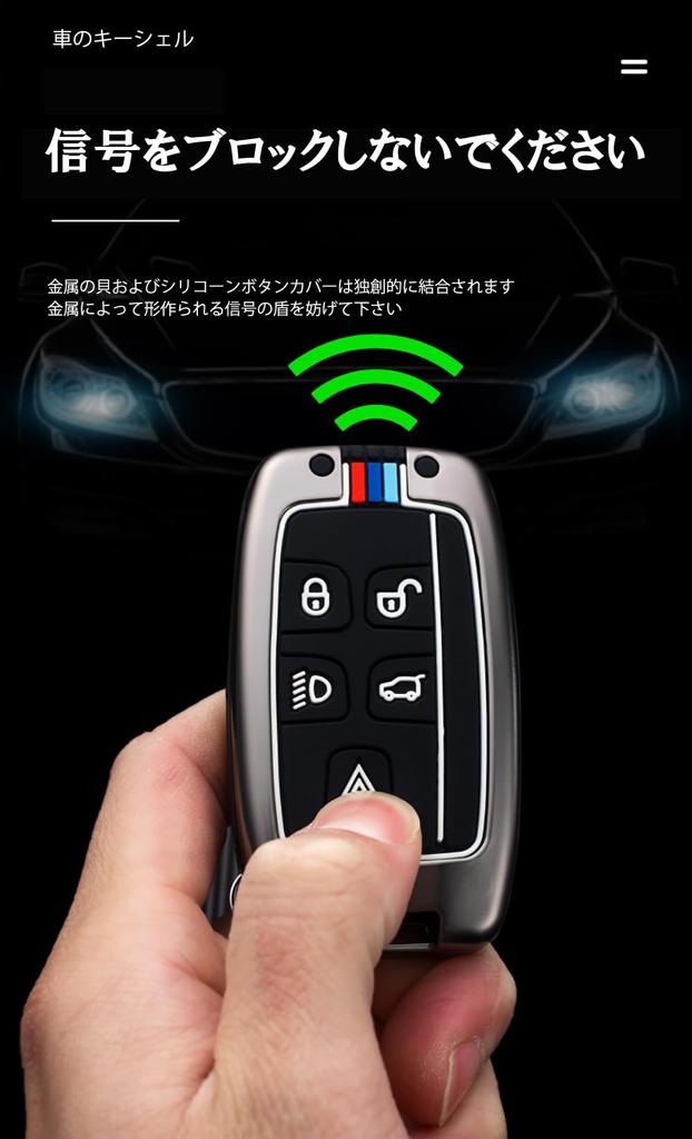 SANRILY Smart Key Case for Land Key Key Cover for Range Rover Range Rover Comfortable To the Protects Resists Dirt and Made of Black ABS Rover,