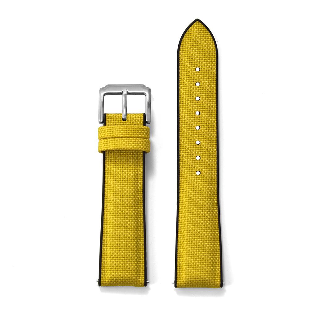

Soft Silicone and Sailcloth Watch Strap 18mm 19mm 20mm 21mm 22mm Quick Release Fabric Nylon Rubber Bands For Watch Accessories 22mmx20mm