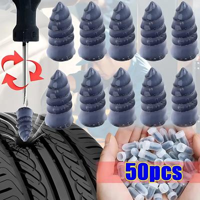 100pcs Vacuum Tyre Repair Nail Tire Puncture Screws Motorcycle Fitting Set Tubeless Wheel Repairs Punctures Kit Patches