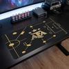 Tappetino Mouse Scudo Calcio Argentina, Tappetino da Scrivania Esteso Antiscivolo in Gomma per Gaming Ufficio Laptop Regalo per Fan