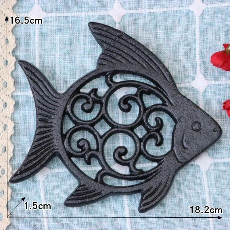 Owl Retro Decoration Ironwork Insulation Rack Water Kettle Style Household Cup Bowl Placemat Cast Iron Kitchen Plate Pot Mats
