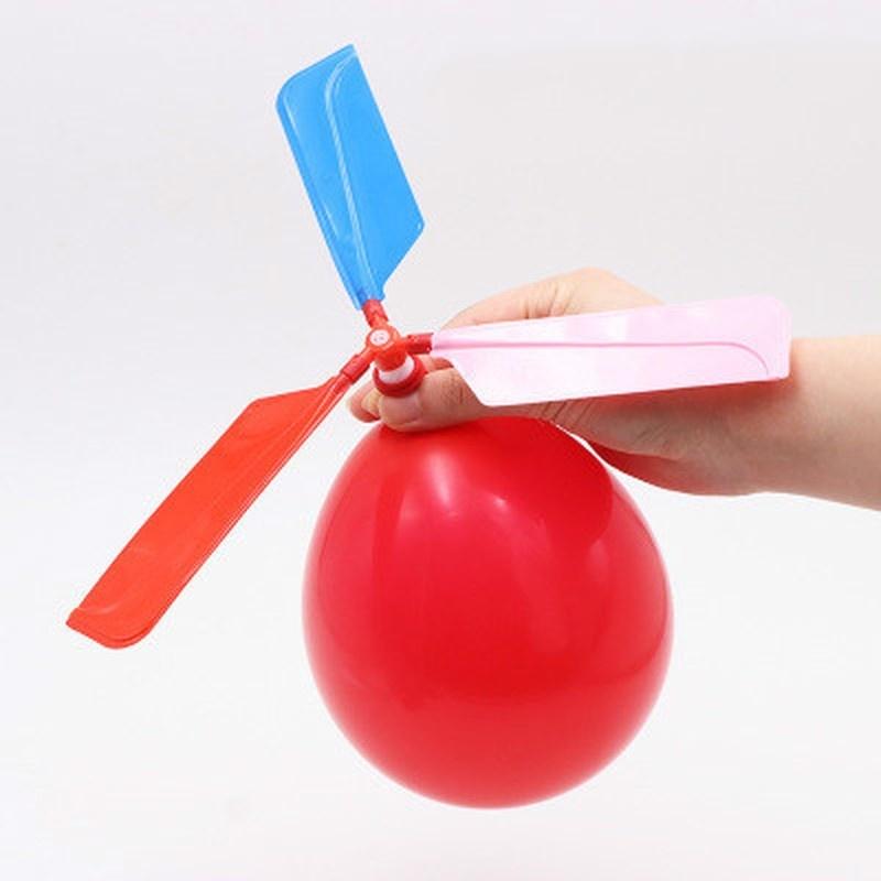 3Pcs Traditional Classic Balloon Helicopter Kids Child Children Play Flying Toy