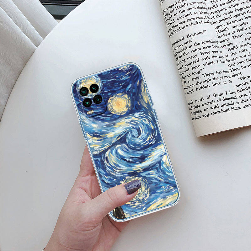 IR27 Starry Night Van Gogh Case for Motorola E22S E7 G6 G7 G8 G9 Plus Power Play G10 G20 G04 E30 E40 E22 E20 E13 E15 G22 G23 G05 G75 G35 G55