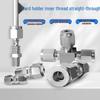 304 Stainless Steel T-Type Tee Connector for Metric/Imperial Pipes
