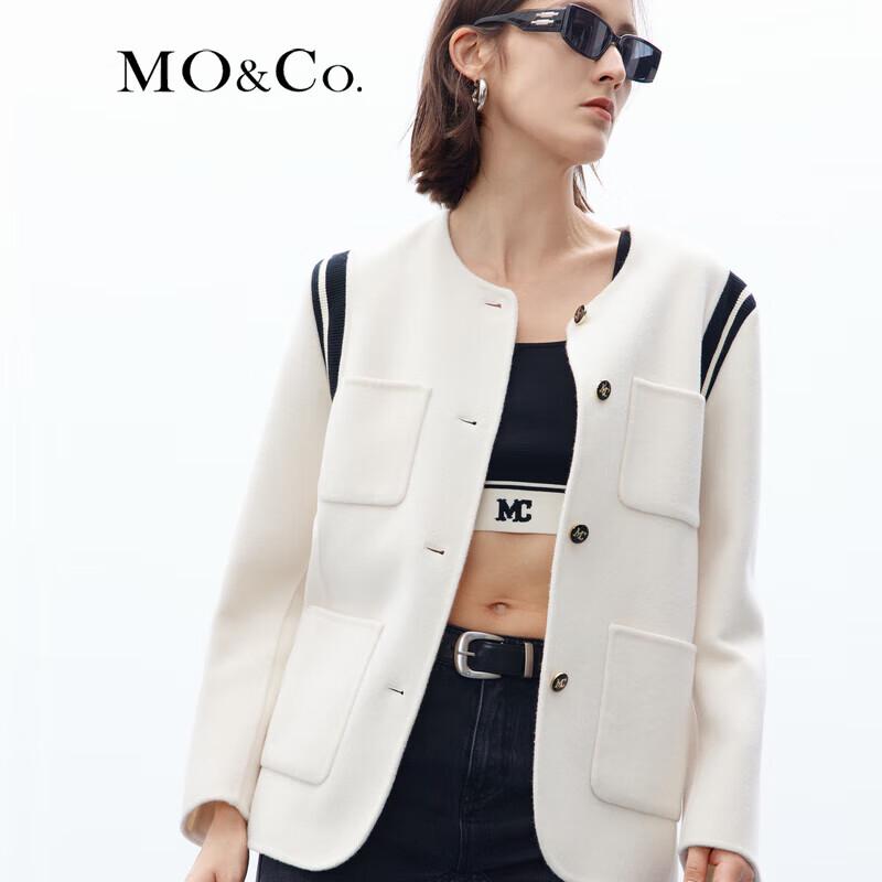 MO&Co. Wool Blend Double-Faced Boxy Coat