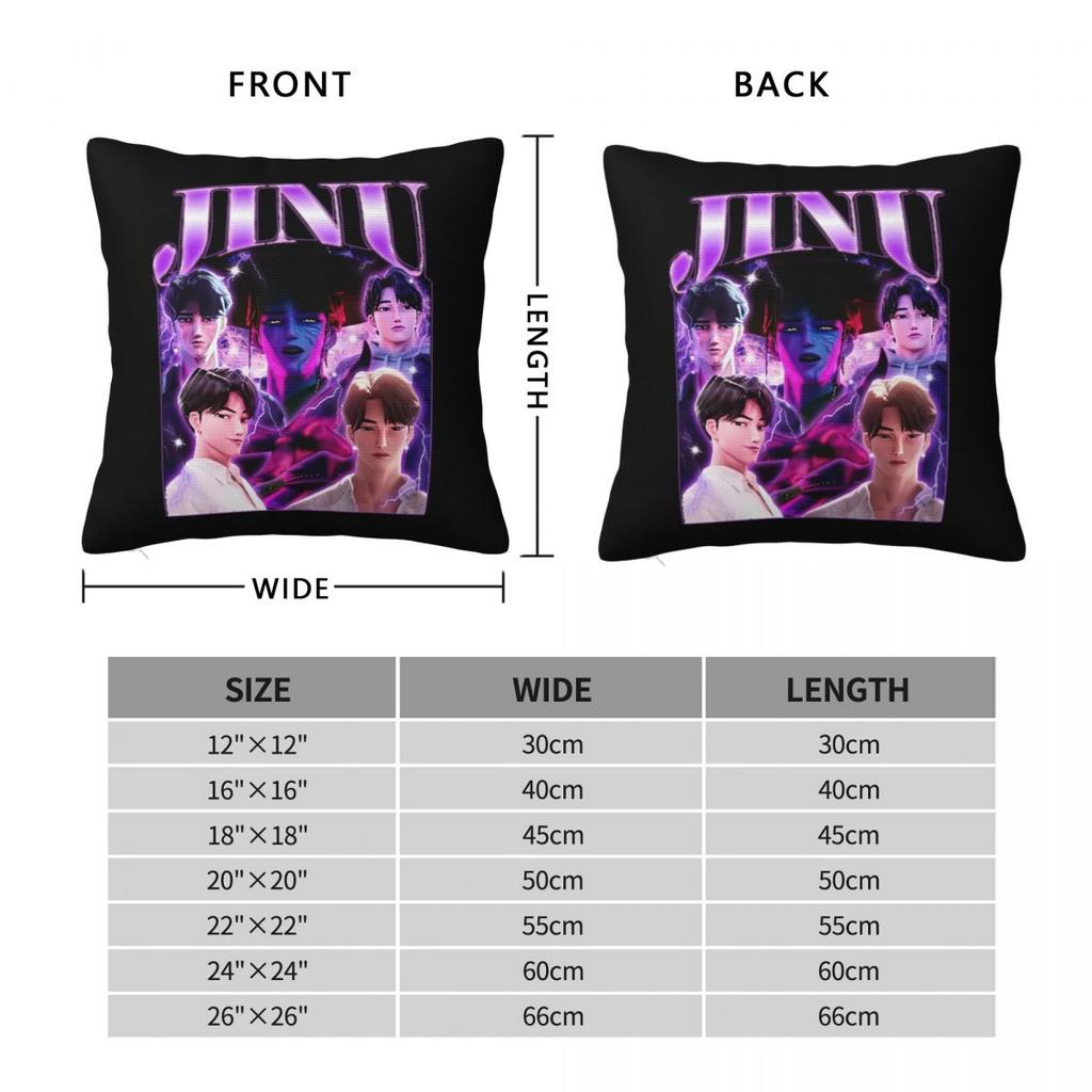 Jinu Kpop Dämonenjäger Vintage 90er Jahre Stil Wurfkissenbezug Polyester Wurfkissen Neuartiger Kissenbezug