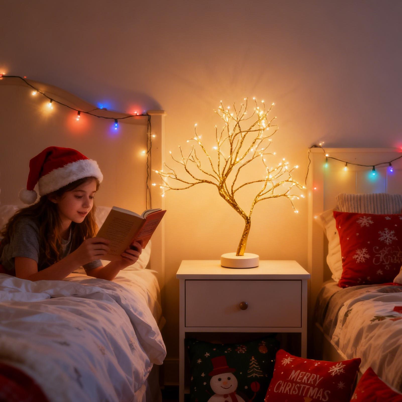 

Fairy Tree Lamp 20Inch Flexible Multi-Mode Flexible Twinkle Bonsai Tree Fairy Light For Home Office Apartment Study Bedroom белый