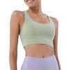 Double-sided Brushed Cross Back Sports Shockproof Gathered Yoga Fitness Vest