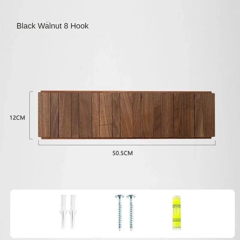 Coat Rack Hook Nordic Walnut Wall Clothes Racks Furniture for Home Dressing Rooms Piano Keys Coat Shelves Dress Hanger Room
