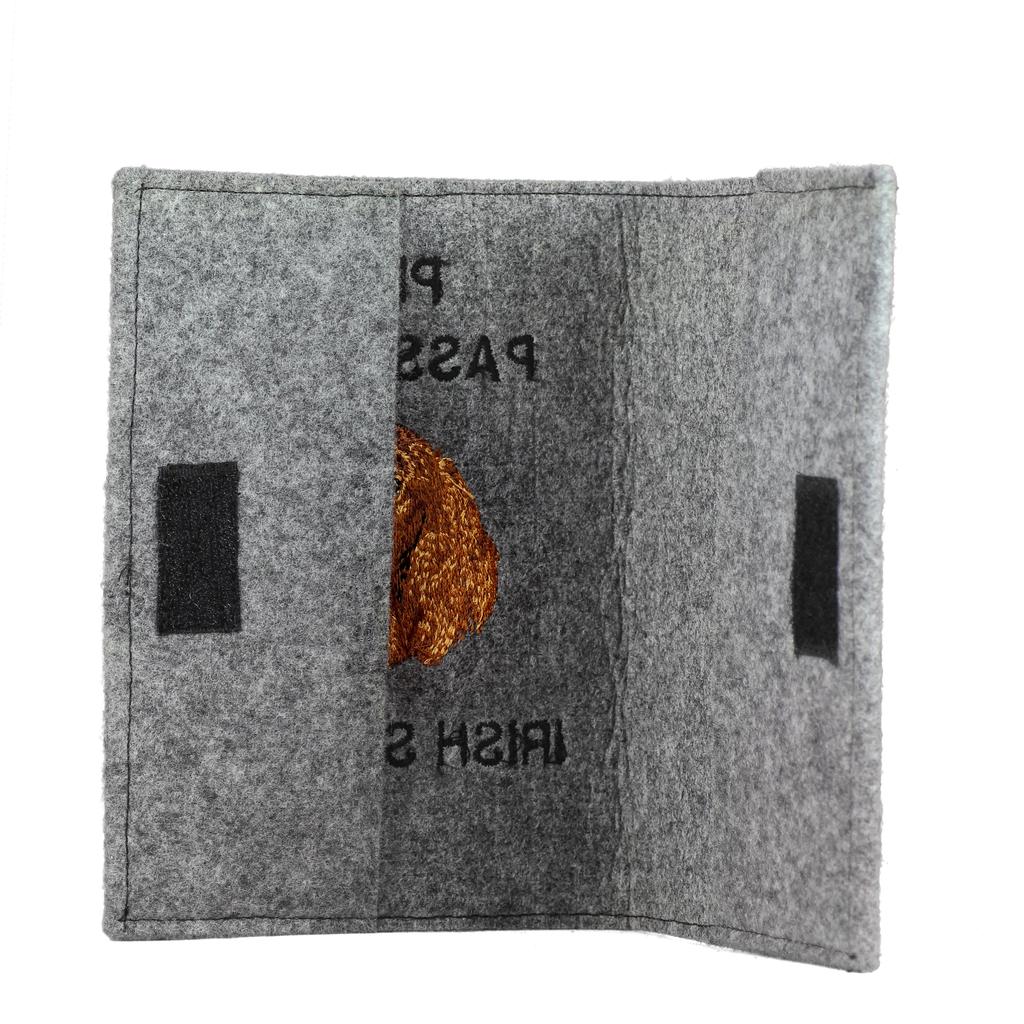 Irish Setter - Dog passport case, document case, gift for the traveller from the Art-Dog brand