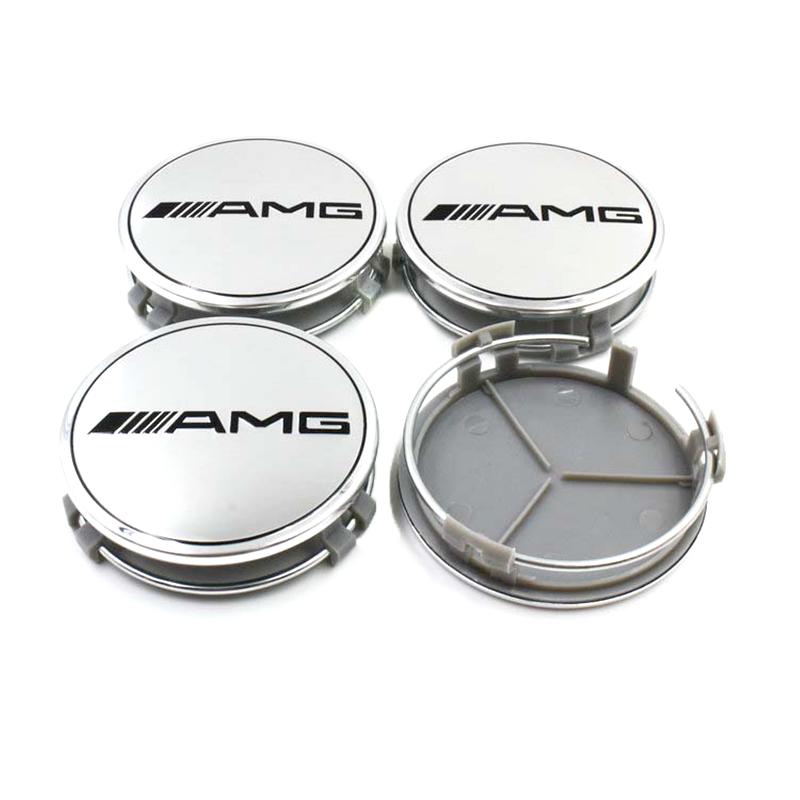 4pcs 75mm Car Wheel Center Caps Hub Caps Rims Cover For Mercedes Benz AMG A B C S Class E GLA CLA GLB GLE GLK GLS Accessories