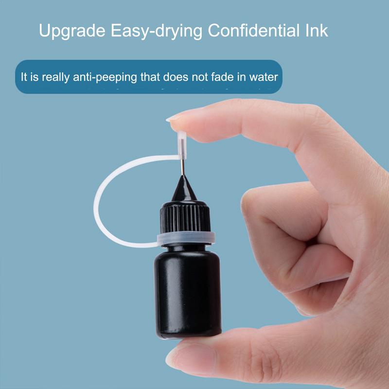 Ink Stamp Refill Waterproof ID Information privacy stamp roller Identity Theft Protection Roller Stamp Roller Accessories