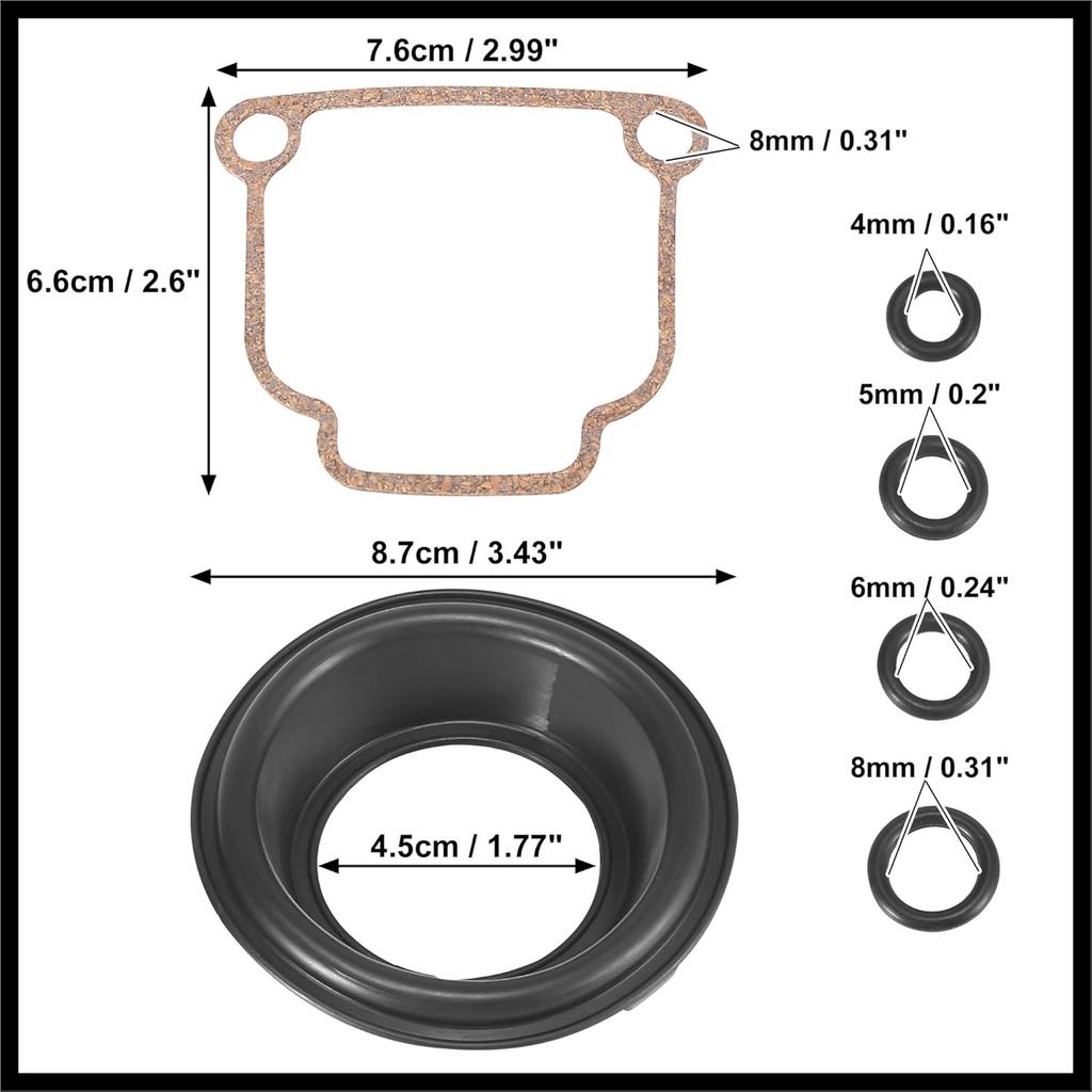 Motorcycle Carburetor Repair Rebuild Kit Parts for BMW BING CV 32mm Carb Airhead R65 R75 R80 R90 R100 Replacement Carb Repair Tools Durable Material
