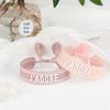 Silicone Letter Woven Bracelet: Women's Handmade Tassel Bracelet Gift