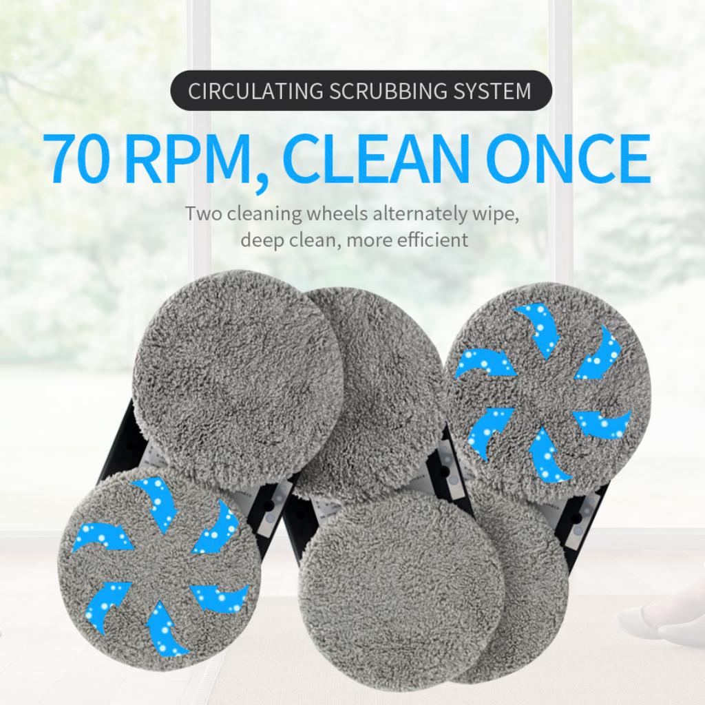 Aspirador de pó robô ultrafino, limpador de janelas, limpador de janelas elétrico, vidro, limpiacristales, controle remoto para casa