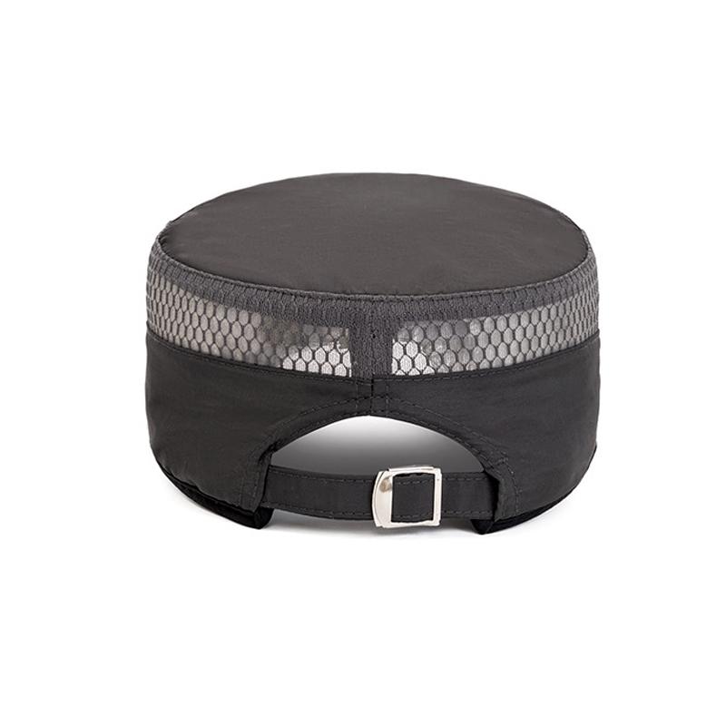 Summer Quick-Drying Flat Cap Men Breathable Sweat-Absorbing Mesh Baseball Cap Outdoor Sports Mountaineering Sunshade Cap