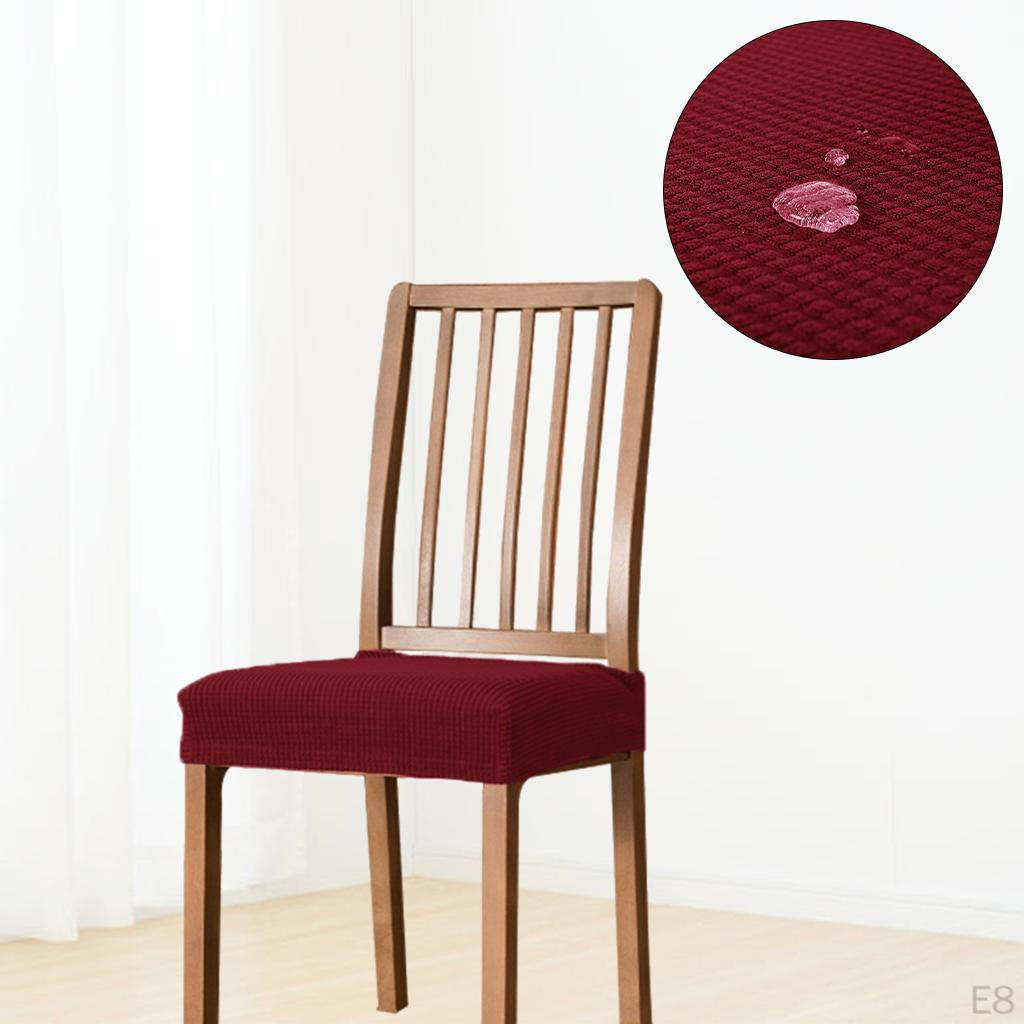 Solid Pattern Waterproof Seat Covers Elastic Flexible Armless Modern Decor Soft for