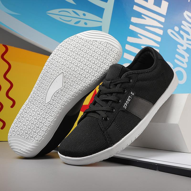 Breathable Knitted Women Casual Sports Shoes Men Wide Toe Cross-training Sneakers Elastic Gym Fitness Shoes