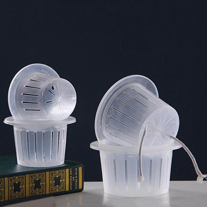 Hydroponisk odlingskorg/Jordlös odlingsnätkruka/Plantodlingskruka Fast behållare