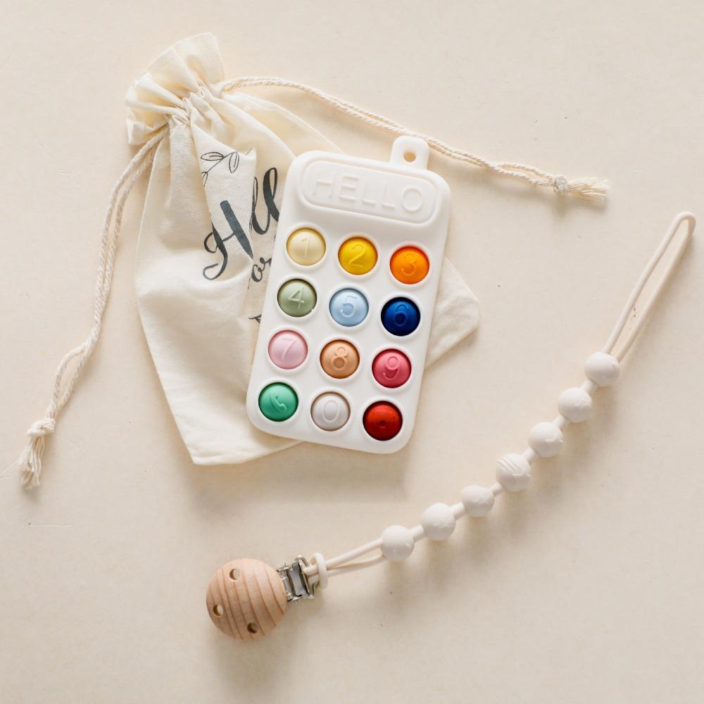 Silicone Baby Teether Toy Simulation Baby Soothing Teether New Sleeping Pacifier  Kids Gifts