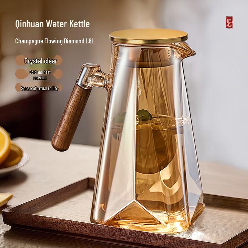 YIHUTEA High Borosilicate Glass Pitcher