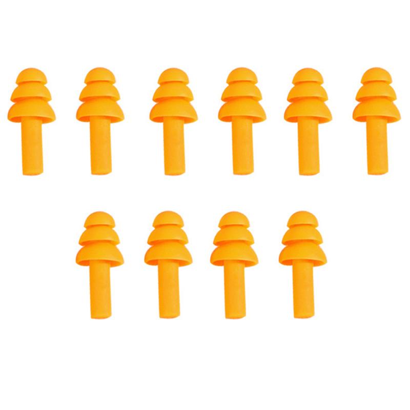 10/5/1Pairs Soft Silicone Earplugs Waterproof  Ear Plugs Reusable Sound Insulation Noise Reduction Sleeping Ear Plugs with Box