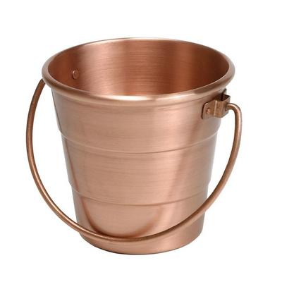 Copper Bucket Beer Cooler - Maintains Perfect Temperature for Beer and Drinks, Height 12 Cm Width 13 Cm