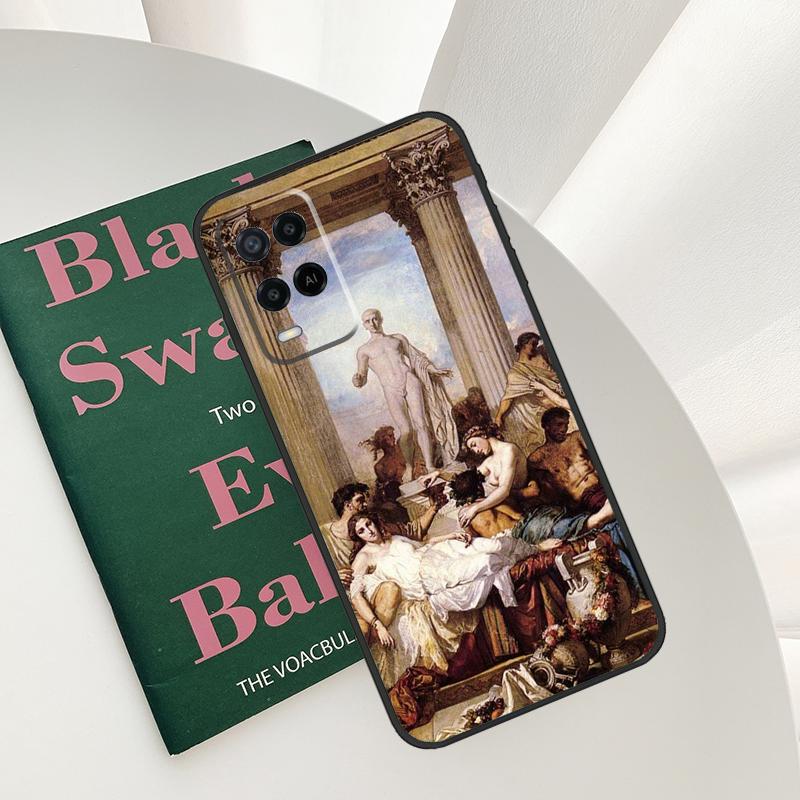 Renaissance Art Aesthetic Case For Oppo A54 A74 A94 A54S A57S A15 A16 A17 A52 A72 A76 A96 A58 A78 A98 A77 A5 A9 Cover