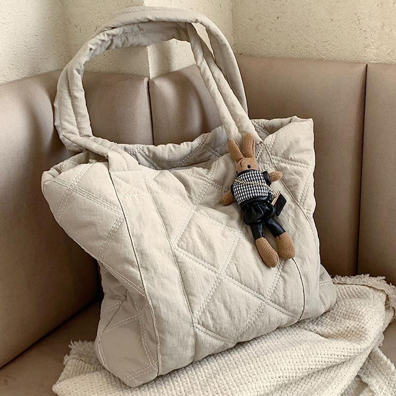 

Летние нейлоновые сумки через плечо для женщин, большие женские сумки-шопперы, мягкая сумка через плечо для покупок, высокое качество Only bag чёрный