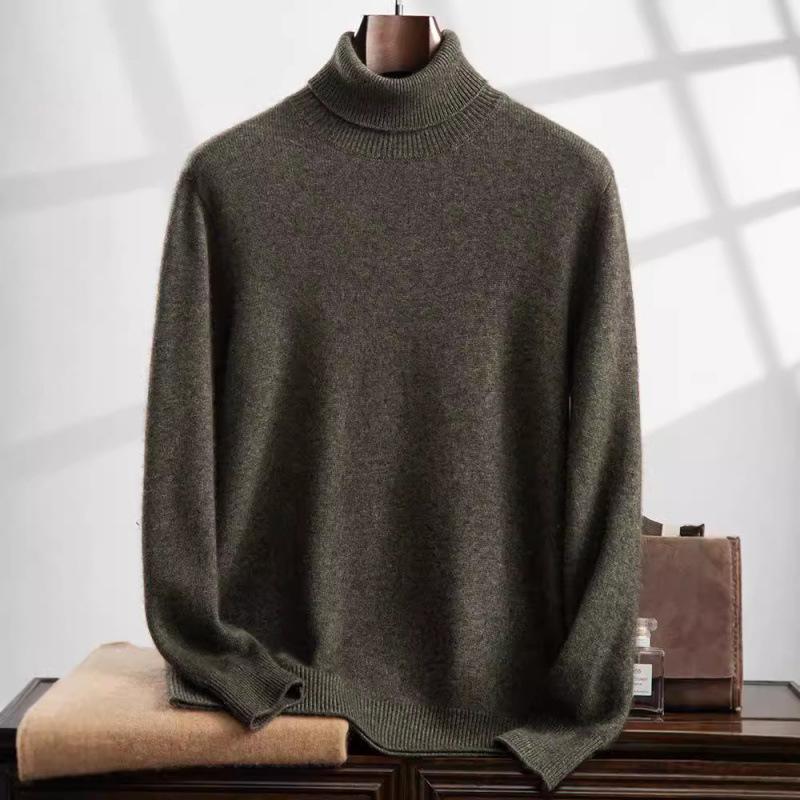 2025 new high lapel cashmere sweater flat Korean version loose versatile pullover sweater