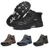 Men's Winter Snow Boots Warm And Waterproof Hiking Shoes With Elegant Look