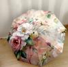 Hummingbirds And Flowers Compact Travel Automatic Umbrella Compact 8-Rib Lightweight Foldable Design for Women/Men Stylish Accessory