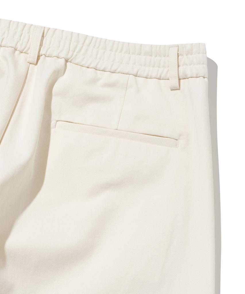KNITTED Cotton Wide Cut Pants Ivory