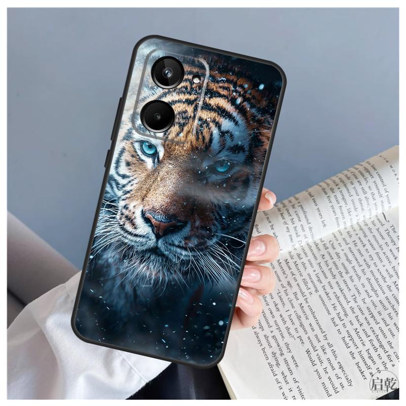 Tiger Face For Realme C71 C55 C75 C67 C63 C51 C61 C53 C35 C65 11 12 13 14 15 Pro Plus GT6 GT7 Pro Case