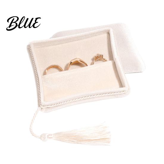Bracelet Storage Case Velvet Jewelry Box Small Travel with Tassel