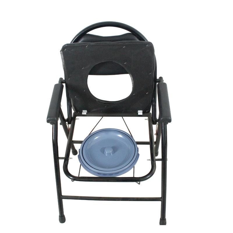 Portable Foldable Commode Chair: Non-Slip, High Load Capacity for Elderly and Pregnant Women