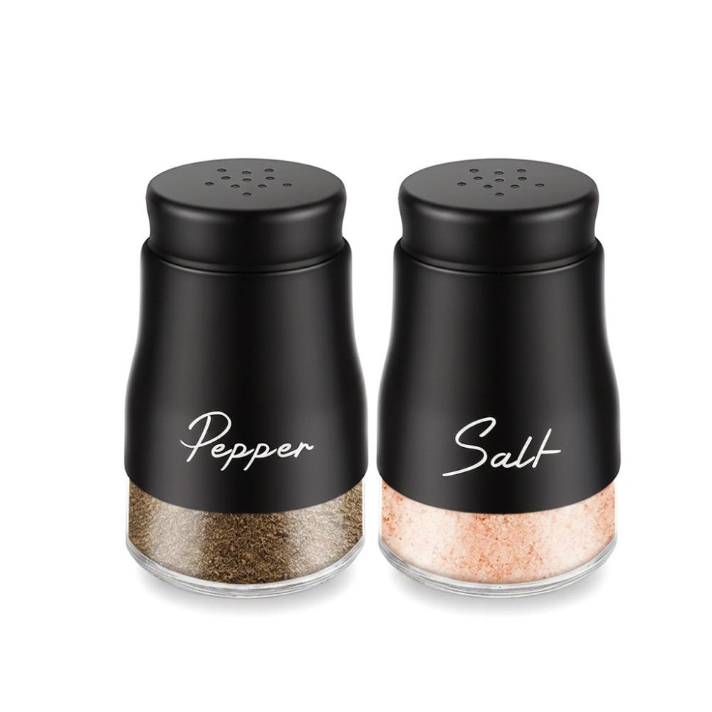 2PCS Leak-proof Salt Pepper Bottle Set Moisture-proof Seasoning Bottle BBQ Seasoning Bottle  Chef