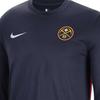 Nike Denver Nuggets Logo Print Quick-Dry Breathable Long Sleeve Retro T-Shirt Unisex Tops Navy-Blue FB3477-419