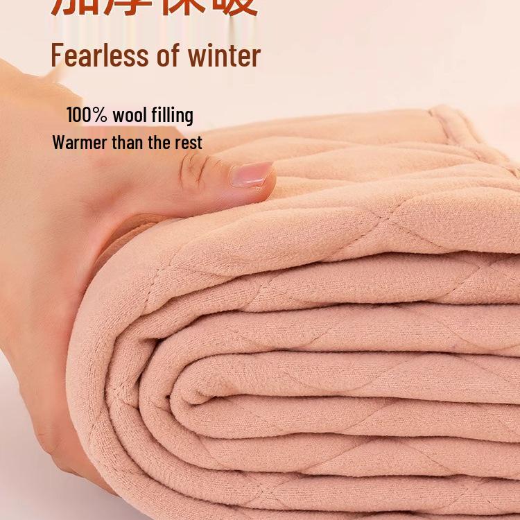 Women's High Waist Wool Warm Fleece-Lined Leggings - Thick Extra Warm Pants for Autumn and Winter