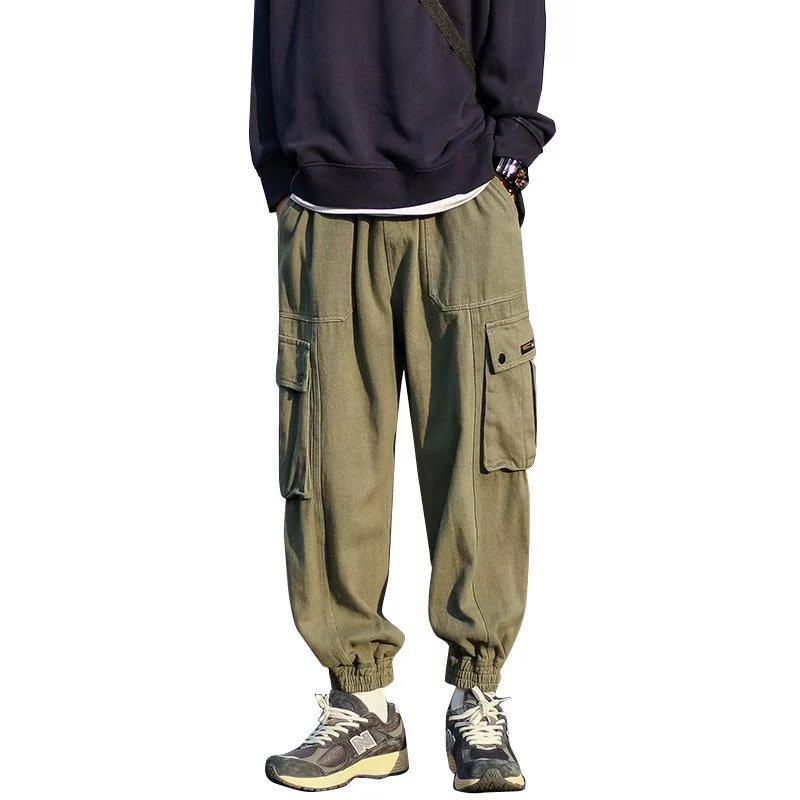Multi-pocket overalls men's autumn new trendy brand loose large size casual pants student fashion leggings