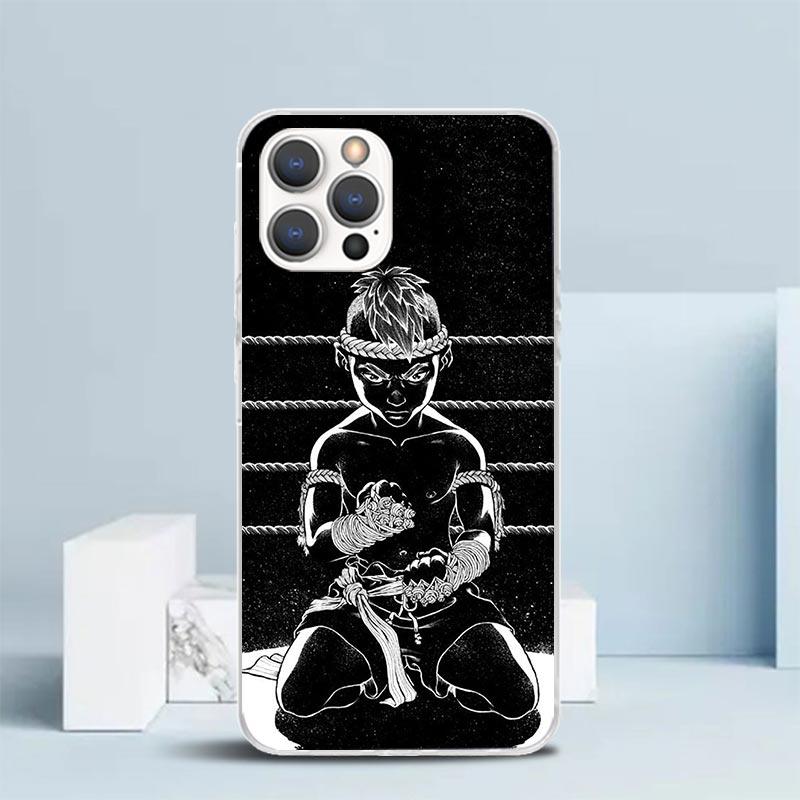 Muay Thai Fight Boxing Phone Case For IPhone 16 17 Air 16E 15 14 Plus 13 Mini 12 11 Pro Max 7 8 + SE 2020 Soft TPU Back Cover 16
