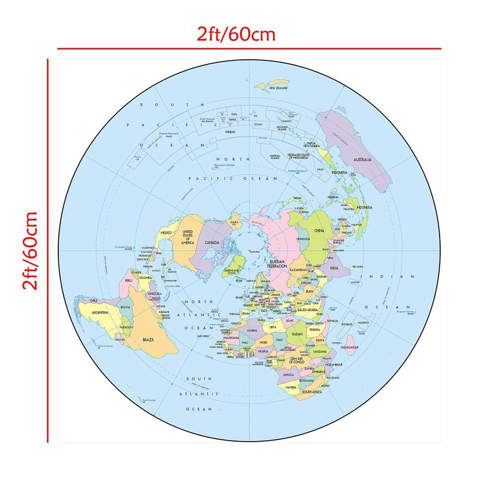 

English Map-Northern Hemisphere Topographic Map-Countries,Wall Hanging Tapestry,Geographical,Tourism/Education Tool 60*60cm