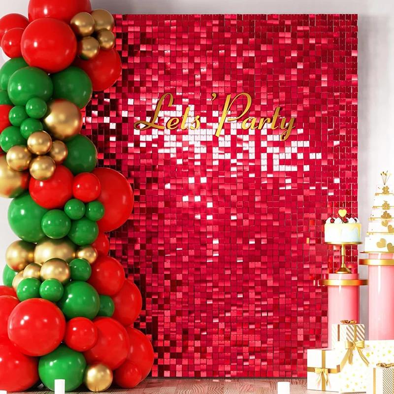 6-24-27 Pcs Glitter Sequins Background Wall